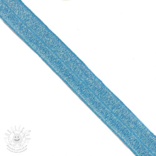 Lemovací guma glitter 20 mm blue