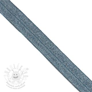 Lemovací guma glitter 20 mm dark blue