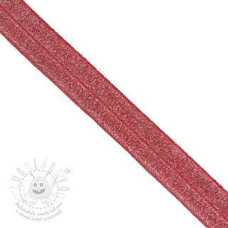 Lemovací guma glitter 20 mm red