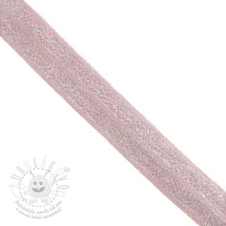 Lemovací guma glitter 20 mm rose