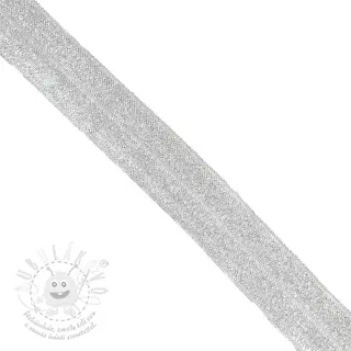 Lemovací guma glitter 20 mm white