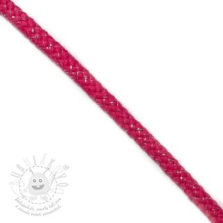 Šnůra Lurex 10 mm fuchsia