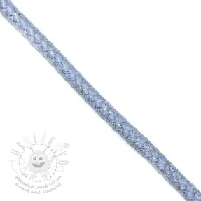 Šnůra Lurex 10 mm light blue