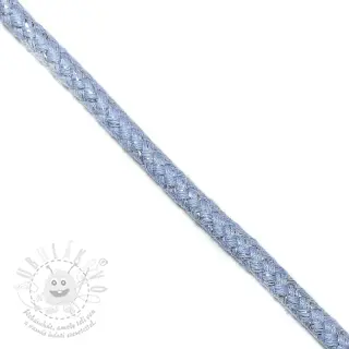 Šnůra Lurex 10 mm light blue