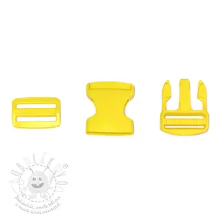 Ledvinová spona 38 mm yellow