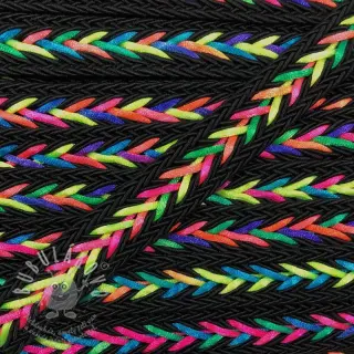 Šňůra pletená NEON black