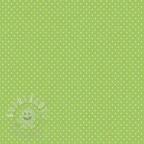 Bavlněná látka Petit dots lime