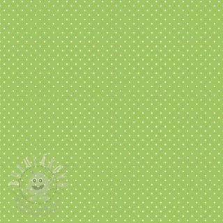 Bavlněná látka Petit dots lime