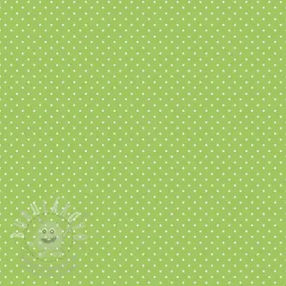 Bavlněná látka Petit dots lime