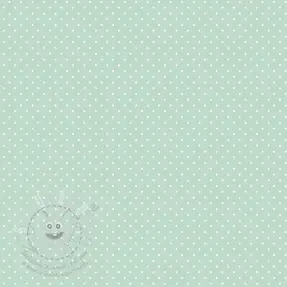 Bavlněná látka Petit dots mint