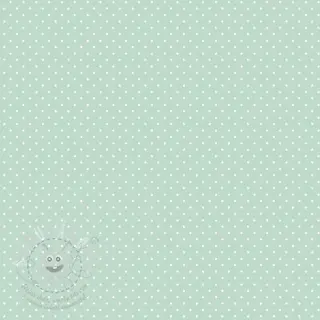 Bavlněná látka Petit dots mint