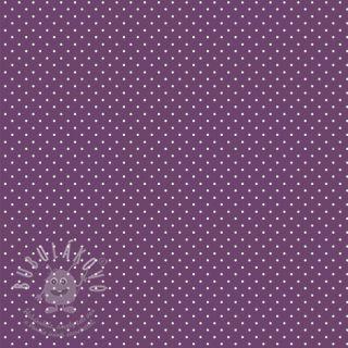 Bavlněná látka Petit dots purple