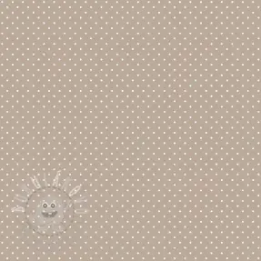 Bavlněná látka Petit dots sand