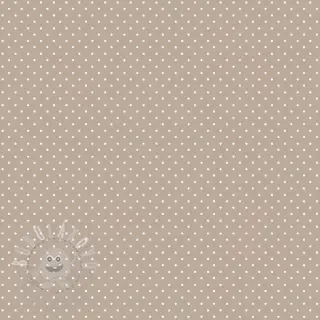 Bavlněná látka Petit dots sand