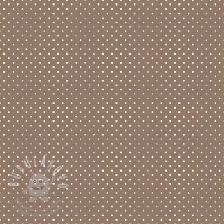 Bavlnená látka Petit dots taupe