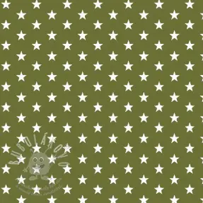 Bavlněná látka Petit stars green