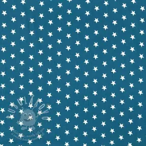 Bavlněná látka Petit stars indigo
