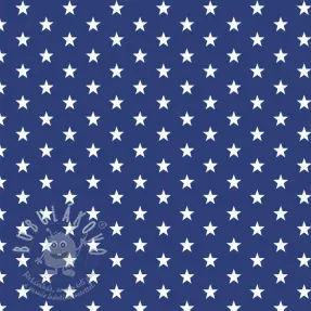 Bavlněná látka Petit stars cobalt