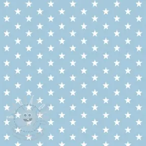 Bavlněná látka Petit stars light blue