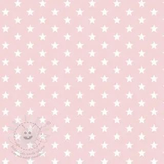 Bavlněná látka Petit stars light rose