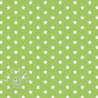 Bavlněná látka Petit stars lime