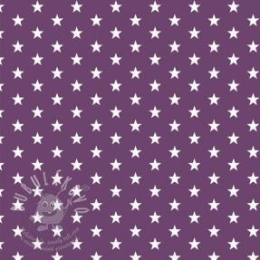 Bavlněná látka Petit stars purple