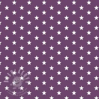 Bavlněná látka Petit stars purple