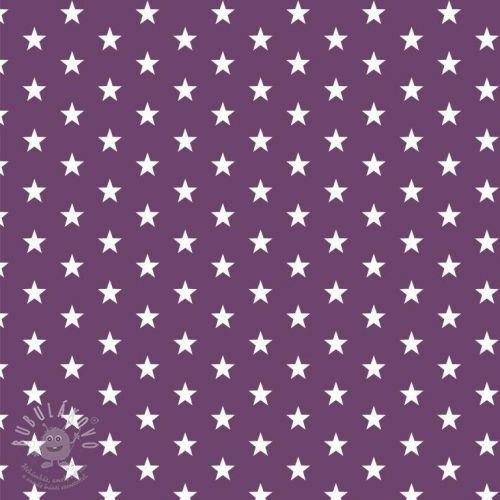 Bavlněná látka Petit stars purple