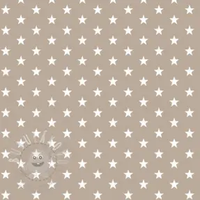 Bavlněná látka Petit stars sand