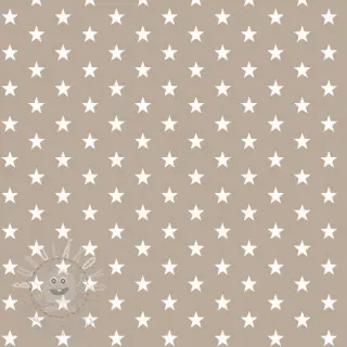 Bavlněná látka Petit stars sand