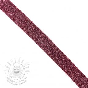 Šikmý proužek LUREX dark pink