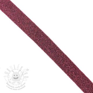 Šikmý proužek LUREX dark pink