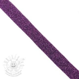 Šikmý proužek LUREX purple