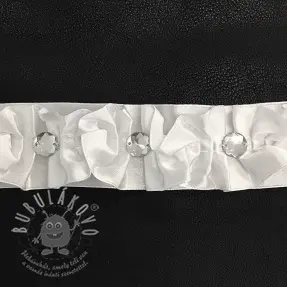 Saténová stuha Crystal white