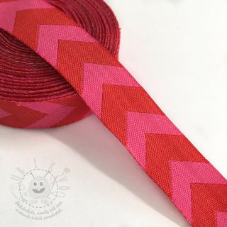 Stuha Chevron red