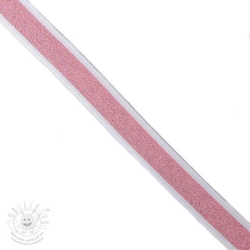 Levně Lemovací prýmek lampas LUREX pink