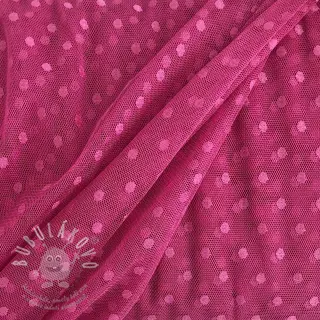 Tyl na TUTU SPOT dark fuchsia
