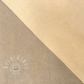Umělá kůže semiš ALASKA sable/beige
