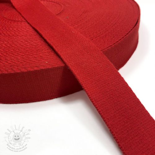 Levně Popruh bavlna 4 cm red