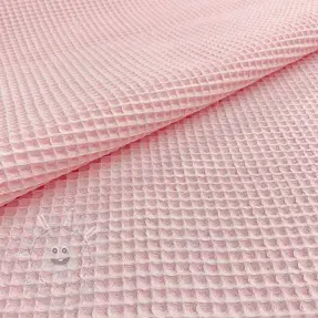 Bavlna s vaflovou vazbou light rose
