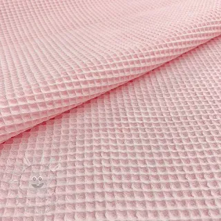 Bavlna s vaflovou vazbou light rose