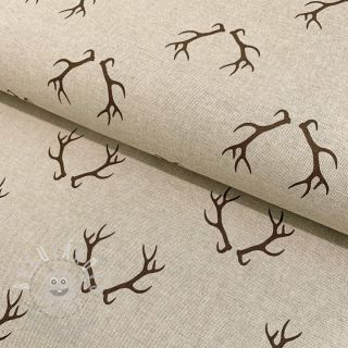 Dekorační látka Linenlook Deer antlers