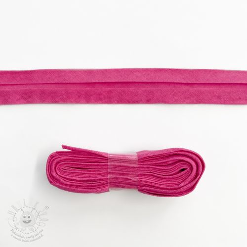 Lemovací proužek bavlna - 3 m fuchsia