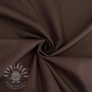 Bavlněný popelín dark brown