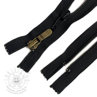 Zip nedělitelný spirálový 2 jezdce 48 cm black