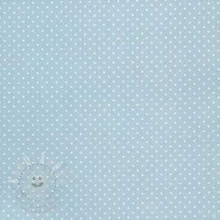 Bavlněná látka Petit dots light blue