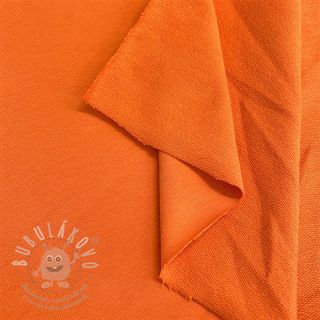 Teplákovina GOTS oranžová