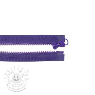 Zip dělitelný 55 cm purple