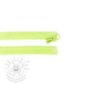 Zip dělitelný 75 cm lime