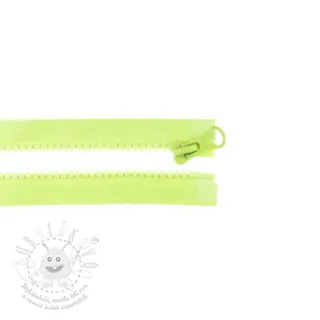 Zip dělitelný 75 cm lime